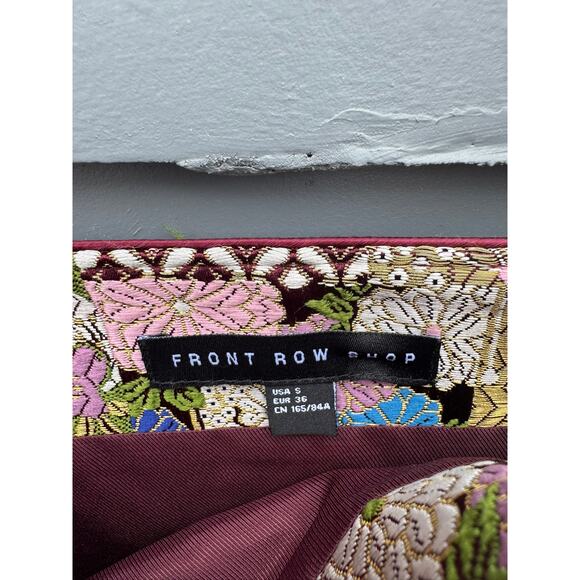 FRONT ROW SHOP Patchwork jacquard mini dress Small S - Picture 4 of 5